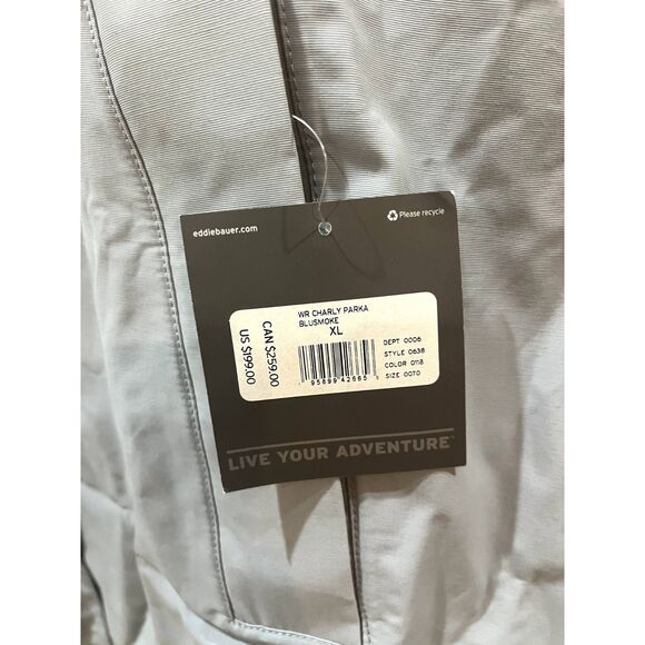 Eddie Bauer Women's Charly Waterproof Rain Parka, Blue, XL, Extra Large - Picture 11 of 12